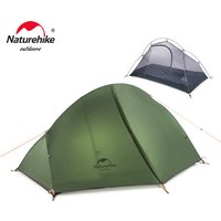 Naturehike Fahrradzelt für 1 Person, ultraleichtes Rucksackzelt, doppellagiges Angel- und Strandzelt, Outdoor-Reisezelt, Wandern, Camping, Reisezelt, Sonnenschutz