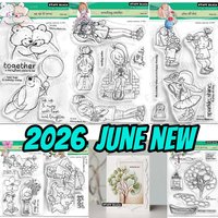 2026 June new Bird Flower Series metal cut dies and clear stamps scrapbooking to make paper engraving frames card craft set
