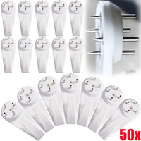 10-50Pcs Invisible Nail Screws Wall Hooks Picture Photo Hangers Concrete Screws Plastic Small Hole Hanging Wall Hooks Nail