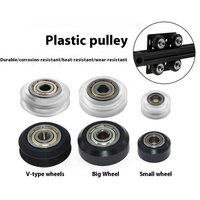 CNC Plastic POM Big Small Wheel With Bearing Idler V-Slot Aluminum Profile Perlin Pulley For 3D Printer Ender3 V2
