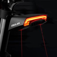 Meilan X5 Smart Brake Tylne światło rowerowe Zdalne bezprzewodowe światło rowerowe Kierunkowskaz LED Beam USB Ładowane tylne światło rowerowe