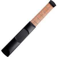 6 String 6 Fret Model Portable Pocket Guitar Neck Chord Trainer Sapele Wood Guitar Practice Tool for Trainer Beginner Black