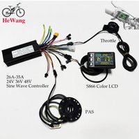 AliExpress NONE 24V 36V 48V 750W 1000W 26A-35A E-bike Brushless Motor Controller with S866 LCD Display Throttle PAS for E-Mountain Bike Scooter