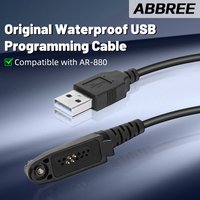 Original ABBREE Waterproof USB Programming Cable Universal For AR-880 DMR Ham Radio Plug and Play