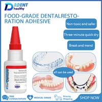 Dental Adhesive Glue Quick Dry For Dentures Retainers Invisible Braces Resin Glue Partial & Full Denture Repair