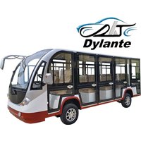 8 11 14 Seater Tourist Vehicle Electric Sightseeing Car 72V Electric Shuttle Bus For High-End Real Estate Sales Centers For Sale