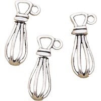 15pcs Charms Eggbeater Whisk 13x10mm Antique Making Pendant fit,Vintage Tibetan Silver color,DIY Handmade Jewelry