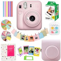 Original Fujifilm Instax Mini 12 Instant Camera With 20 Sheets Mini Film Paper Camera Shoulder Strap Bag Accessories Suit