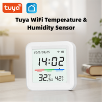 Tuya Temperature And Humidity Sensor 2.4G WiFi Smart Life App Remote Detecte Support Alexa Google Home