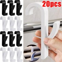 1-20pcs No Nail Needed Hangers Towel Multi-Purpose Radiator Hooks Coat Clothes Hanger Scarf Rack Bath Handrail Hook Bathroom
