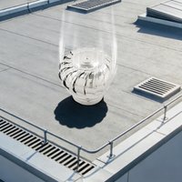 Roof Ventilating Fan Attic Air Vent Ventilator Non-Powered Roof Ventilation Device 201 Stainless Steel for Breeding Farms, Roof Smoke Windows, etc