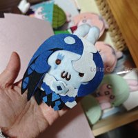 Bag Chain Cookie Run: Kingdom Shadow Milk Cookie Eternal Sugar Non-woven Fabric Handmade Plush Stuffed Plushies Puppet Pendant