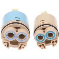 1Pcs Plastic Ceramic Cartridges Ceramic Disc Cartridges Mixer Faucet Thermostatic Cartridges Faucet Disc Valve For Mixer 35/40mm