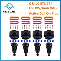 NEW 4 Units 1J0 973 724 Compatible 4 Pin Connector Clamp Clip For VW/Audi VAG Active Coil On Plug