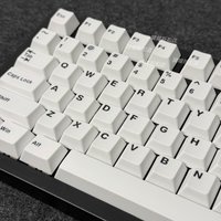 Minimalist pure white keycaps 140 keys cap ABS material cherry height full set keyscap customized magnetic axis keycaps