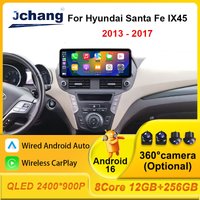 Navi GPS for Hyundai Santa Fe IX45 2013 - 2017 No 2 din Car Radio CarPlay Android Auto WiFi 4G Stereo Multimedia Player 2.5 D BT