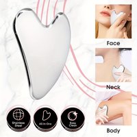 1pc Stainless Steel Facial Grooming Tool Eye Neck Massage Scraper,Facial Lifting Beauty Scraper,Massage Board for the Whole Body