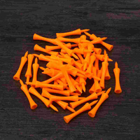 50pcs 70mm Large Castle Tees (Orange)