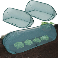 1Set Pop-up Plant Protection Cover, with Ground Peg Foldable Yard Garden Mesh Cage for Vegetable Fruit Flower Plants Growing XJM