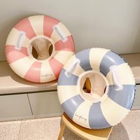 1Pcs Stripe Swim Ring Inflatable Pool Float Swim Tube Pool Accessory Summer Water Pool Floating Toys