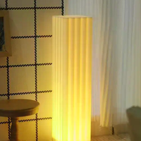 1/12 Simulation LED Floor Lamp Model Dollhouse Living Room Bedroom Decoration Dolls House Micro Scene Ornament