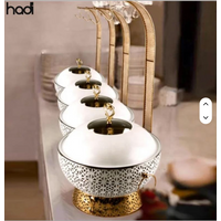 8.0 Liter 1 pcs Hotel & Restaurant Supplies White Stainless Steel Hanging Chafing Dish Restaurant Buffet & Food Warmer