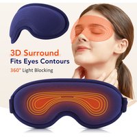 Heated Eye Masks For Dry Eyes 3D Rechargeable Adjustable Heat Massage Eyemask Relieve Eye Strain Office Home Sleeping Eyeshade