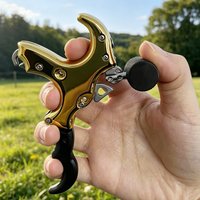 1PCS Premium Brass Archery Plate Dispenser with 3 or 4 Finger Interchangeable Grip Durable Gear for Daily Archery Shooting Use