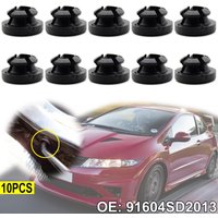 10x For Honda Accord CR-V Odyssey Civic Fit For Acura Integra RSX Car Hood Rod Clip Support Prop Grommet Clips 91604SD2013 Parts