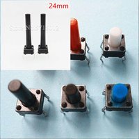 300pcs/lot Tactile tact Switch Push Button switch micro switches 4pin 6*6*24mm for LCD Screen Monitor