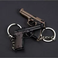 2025 Alloy 1:4 92F Pistol Portable Toy Gun Model Detachable Keychain Fidget Toy for Boy Collection Adults Christmas Xmas Gift