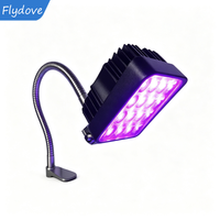 Clamp Type High Intensity UV Curing Lamp Ultraviolet Light for UV Glue Shadowless Glue Crystal Resin 3D Printing 16W 32W