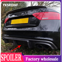 Rear Bumper Diffuser Lip Spoiler For Audi A5 Sline S5 2DOORS 4doors Convertible 2012-2016 Real Carbon fiber Non for A5 Standard