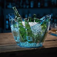 Durable 4/8/12L Transparent Ice Bucket Acrylic Large Capacity Wine Chilling Bucket Anti-fall Champagne Bottles Ice Cooler Party