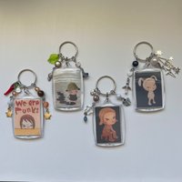 Yoshitomo Nara Keychain Y2K Handmade Beaded Keychain