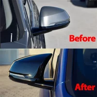 For BMW X1 IX1 U11 U12, X2 IX2 U10 Accessories Bright Black M look Rearview Side Mirror cover Caps