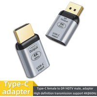 Type-C to HDTV DP Adapter 4K60Hz Audio Video Converter for Notebook Mac Mobile TV Monitor USB C Female to HDTV/DP Male Adapter