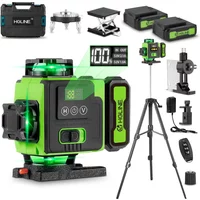 HGLINE 4D 16 Lines Laser Level Self-leveling 360° Horizontal Vertical Super Powerful green Beam Laser Level APP Remote Control