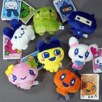 7 Types Kawaii Tamagotchi Plush Decoration Cute Cartoon Electronic Pet Bag Keychain Toy