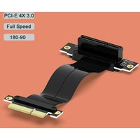 PCI Express PCI-E 4X Adapter Riser Card 90 Degree Converter Card for Server Chassis Computer PCI-E 3.0 X4 TO X4 1X Riser 180-90