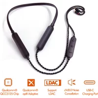 QCC5125 LDAC Multipoint 500mAh Bluetooth Earphone Upgrade Cable AptX Adaptive Earbud MMCX 2Pin UE A2DC IE80 IM IE40PRO w Mic AAC