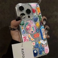 Summer Luxury Seaside Scenery Wine Lemon Phone Case for iPhone 16e 16 15 14 13 12 11 Pro Max X Xs XR XSMax 8 7 6 6s Plus Feather