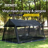 Sonuto 210D Automatic Camping Tent Large Instant Pop-up Family Tent Waterproof Anti-Mosquito Sun Shelter for Outdoor Beach Park