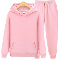 New Womens Solid color Sets Hoodies Pants Autumn Winter Hooded Sweatshirt Sweatpants Hoodie Pant Hoody Pullover Female Suit