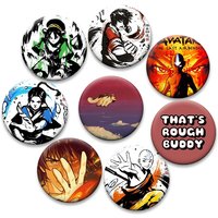 Anime Avatar The Last Airbender Brooches for Backpack Accessorie Aang Katara Zuko Cartoon Badge Daily Stylish Ornament Pin Decor