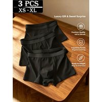 3pcs Men's Four Cornered Pants Moisture Absorbing Breathable Soft Men's Boxing Pants Youth Sports and Leisure Affordable Price