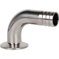 12.7 16 19 25 32 38-108mm Hose Barb x 1.5" - 4" Tri Clamp 90 Degree Elbow SUS 304 Stainless Steel Sanitary Home Brew Beer Wine