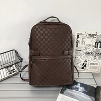 Luxury 3D Plaid Backpack Men Large Capacity Travel Bag 15 inch Laptop Backpacks Men Women Fashion Business Backpacks Unisex