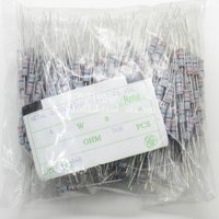 500pcs 1W +-5% Carbon Film Resistor 1W 1R 10R 22R 47R 100R 220R 330R 680R 1K 2K2 4.7K 10K 47K 100K 470K 1M
