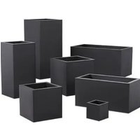 Customized large rectangular flower pot metal box outdoor garden